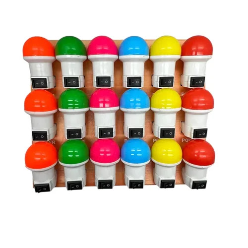 چراغ خواب پاور 3 وات دوشاخدار کلید دار کارتن 180 عددی